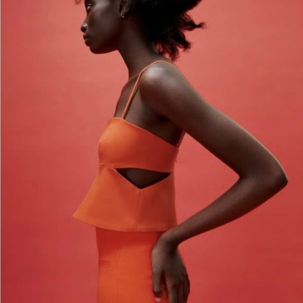 Zara Bright Orange Camisole - Picture 7 of 10